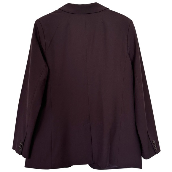 NWT Banana Republic Factory Sculpted Suit Blazer in Midnight Lily Purple Size 16 - Picture 8 of 11